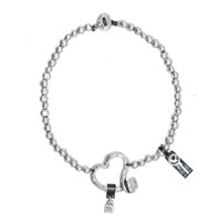 Collana Unode50 Donna Clasicos Plata-Cuero in Lega metallica COL0475MT - COL0475MT